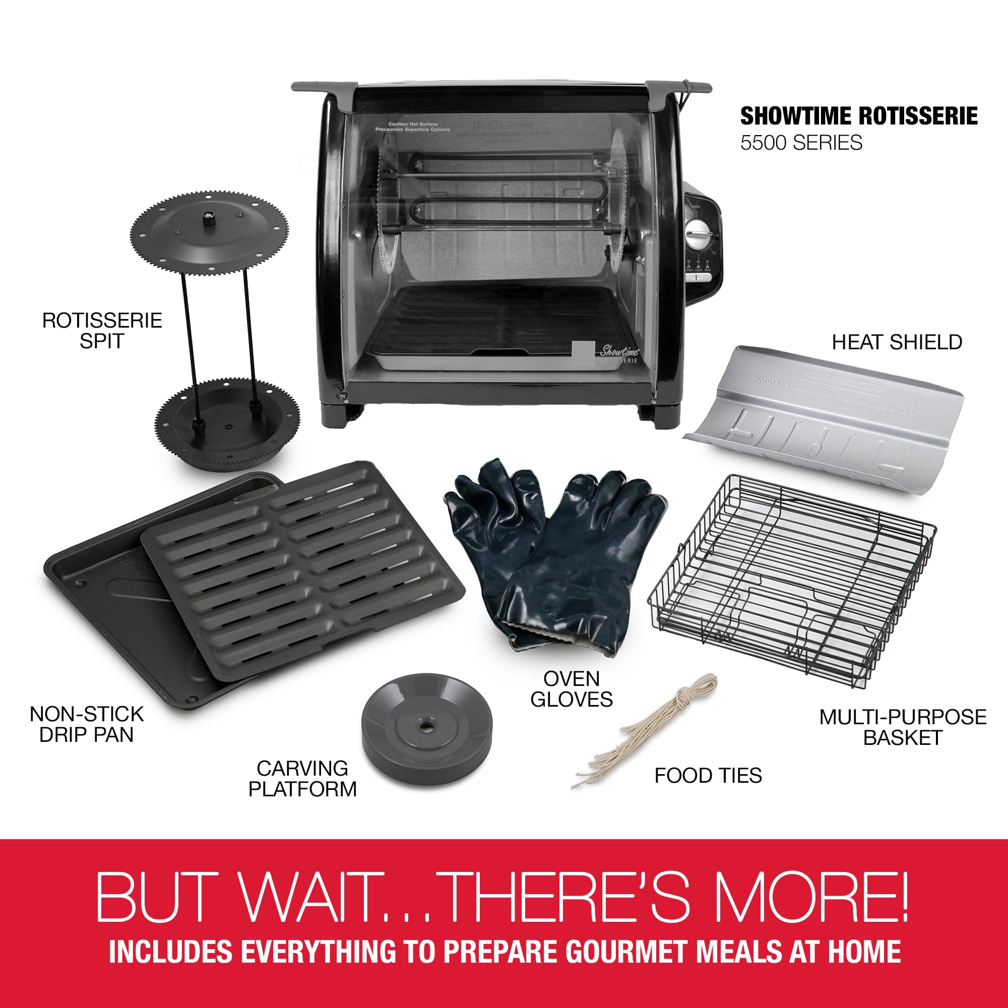 Ronco Modern Rotisserie Oven compact countertop design fits kitchens easily.