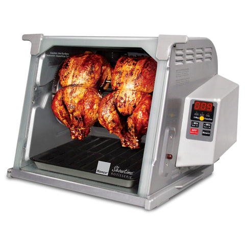 Ronco ST5000PLAT interior view showing 12 lb capacity for roasting