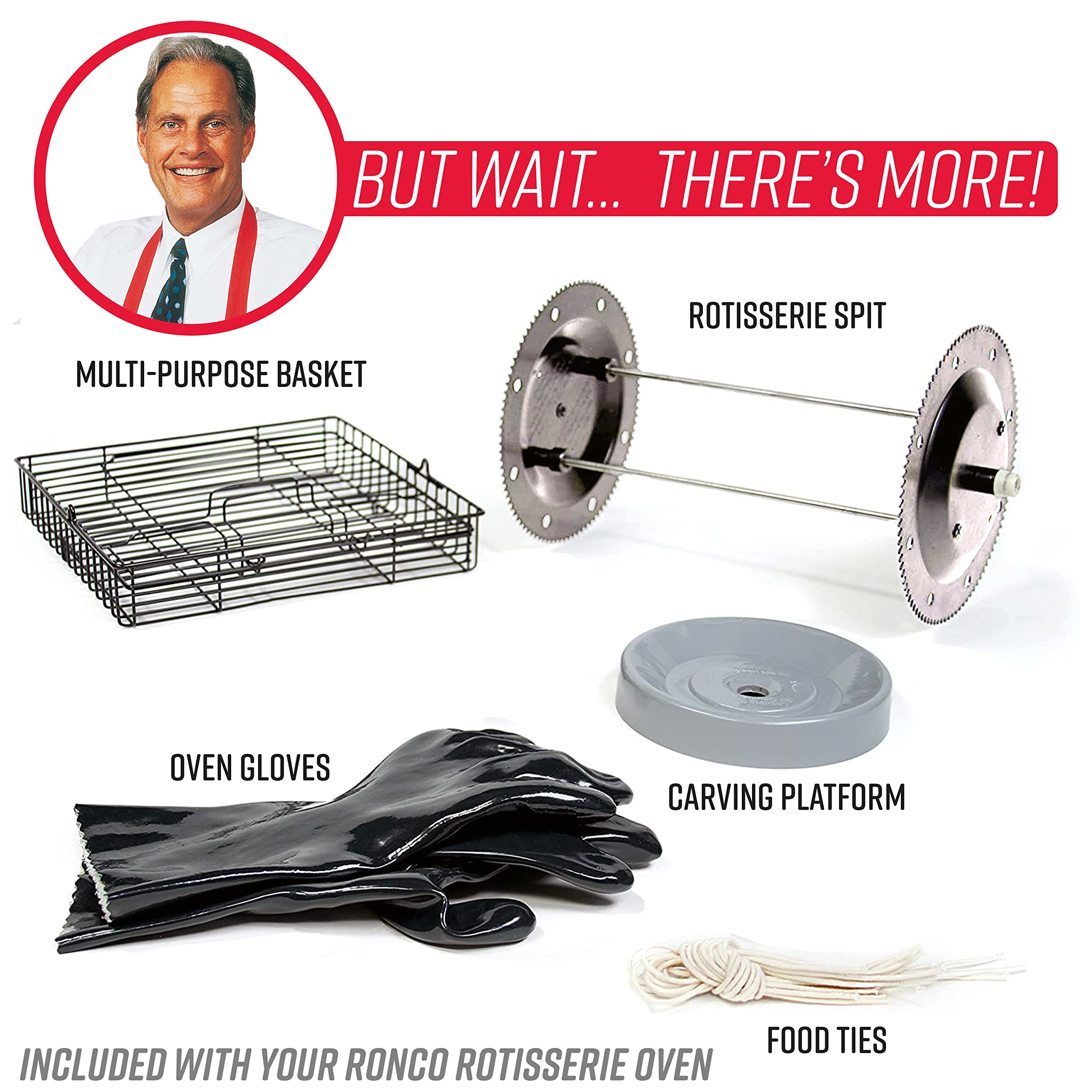 Ronco ST5000PLAT self-basting rotation seals juices during cooking