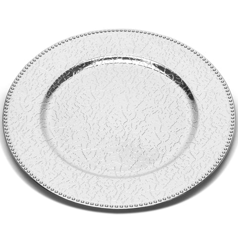 Roncooker wedding reception charger plate adds refined glow