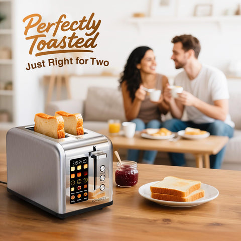 RONGBEST glass touch screen for intuitive toasting control