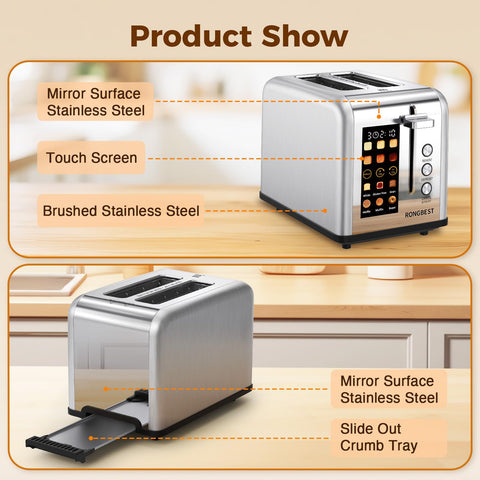 RONGBEST compact silver finish complements any kitchen setup