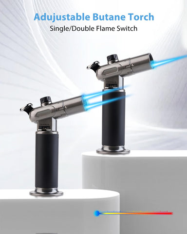 RONXS Torch Lighter demonstrates flame adjustment for precise control