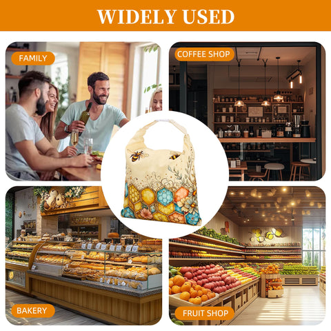 Ronxzas beeswax bread bag easy cleaning after use with cool water