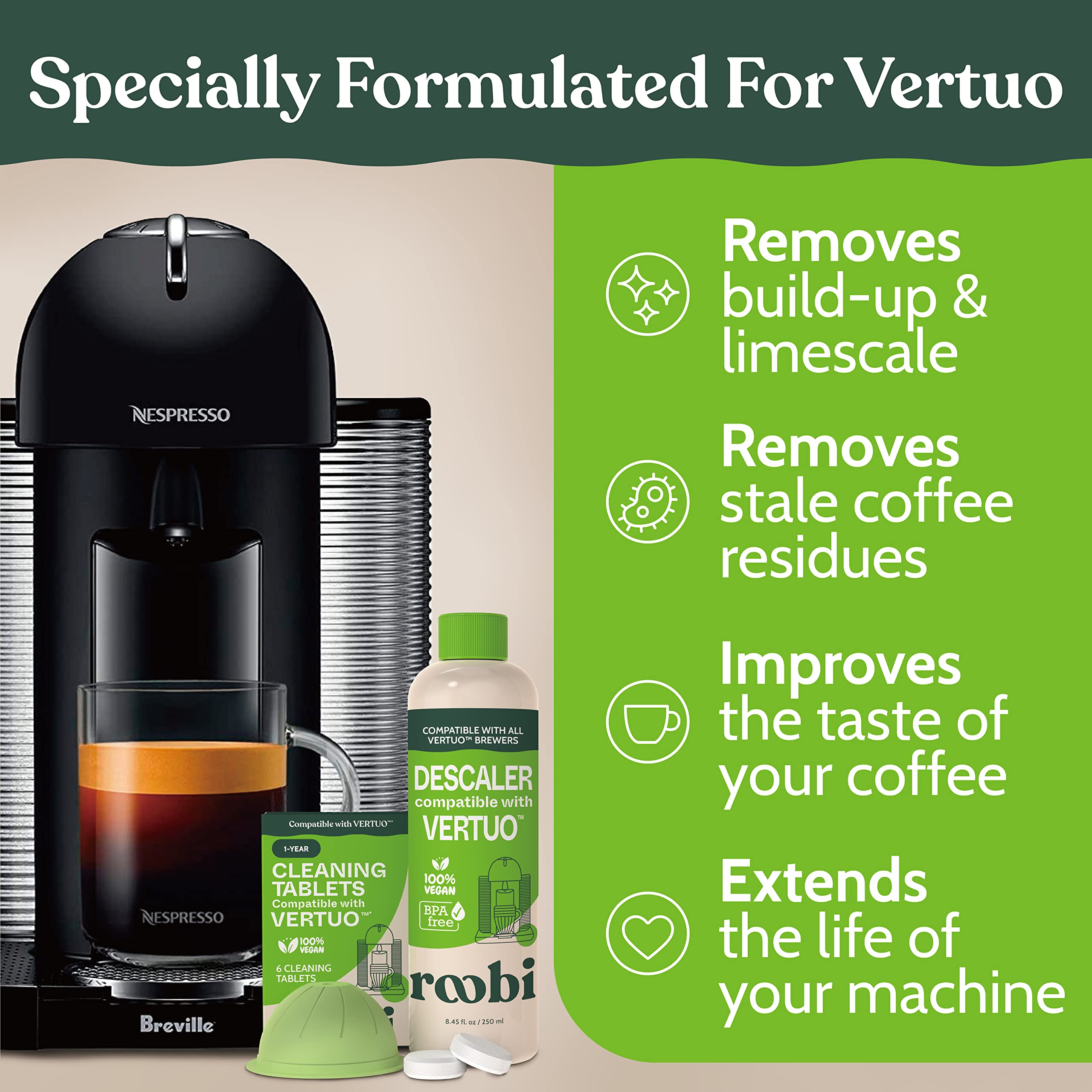 Roobi carbon neutral packaging highlights sustainable coffee care