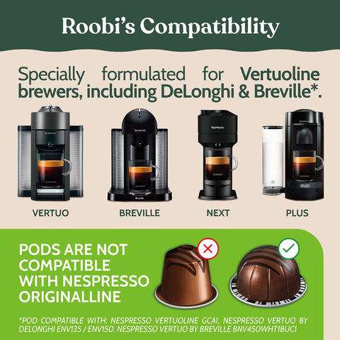 Roobi Vertuo compatible six-month kit label indicates long-term plan
