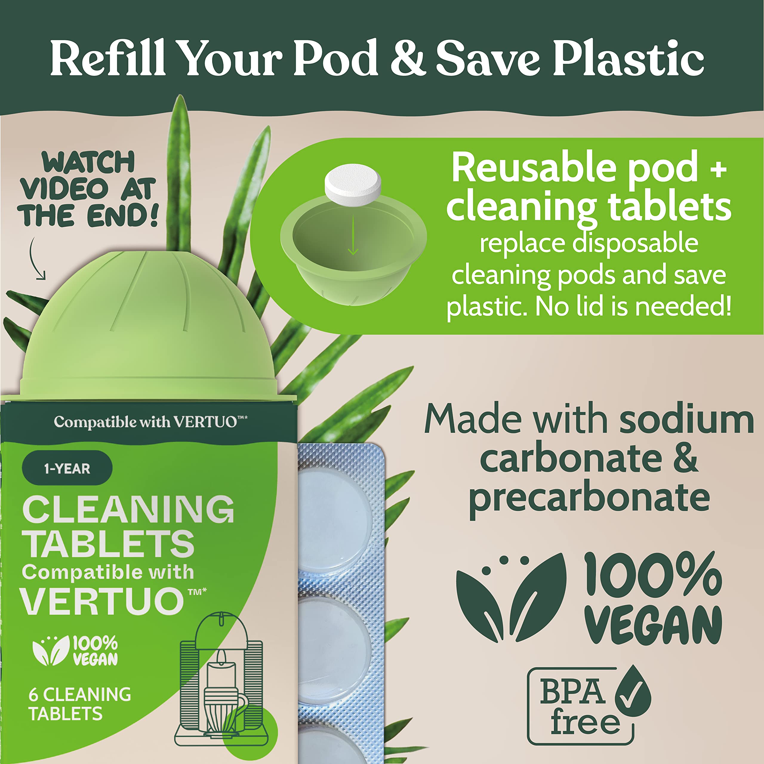 Roobi Vertuo maintenance kit box showing full compatibility