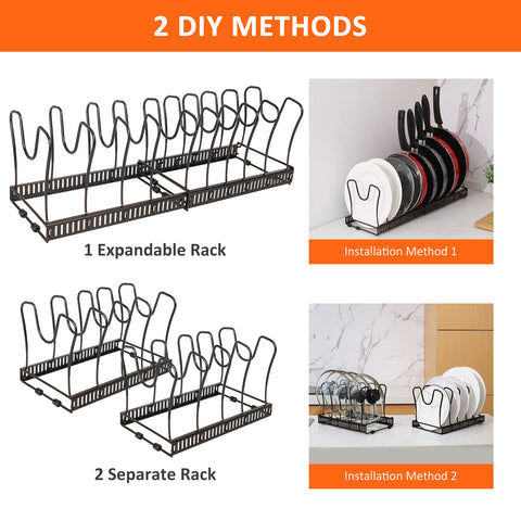 ROOHUA two DIY installation options for flexible cabinet setup