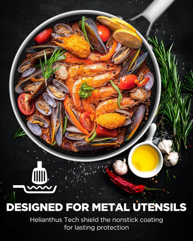 Roomena dishwasher-safe nonstick surface simplifies cleanup after meals.