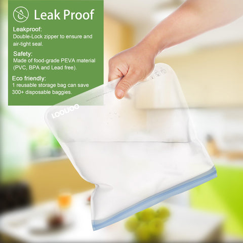ROONOO BPA-free PEVA material keeps contents safe and chemical-free.