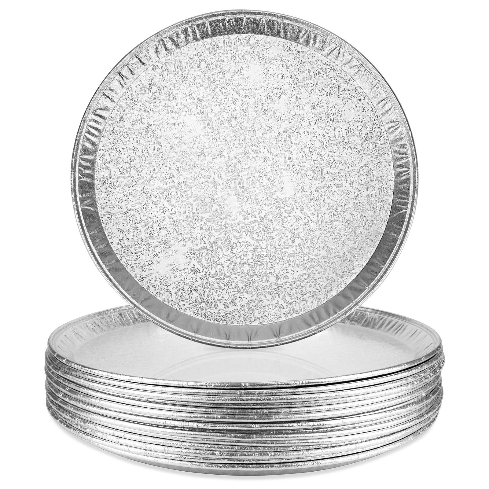 Roponan 15-pack serving platters with 16-inch diameter for entertaining and easy cleanup.