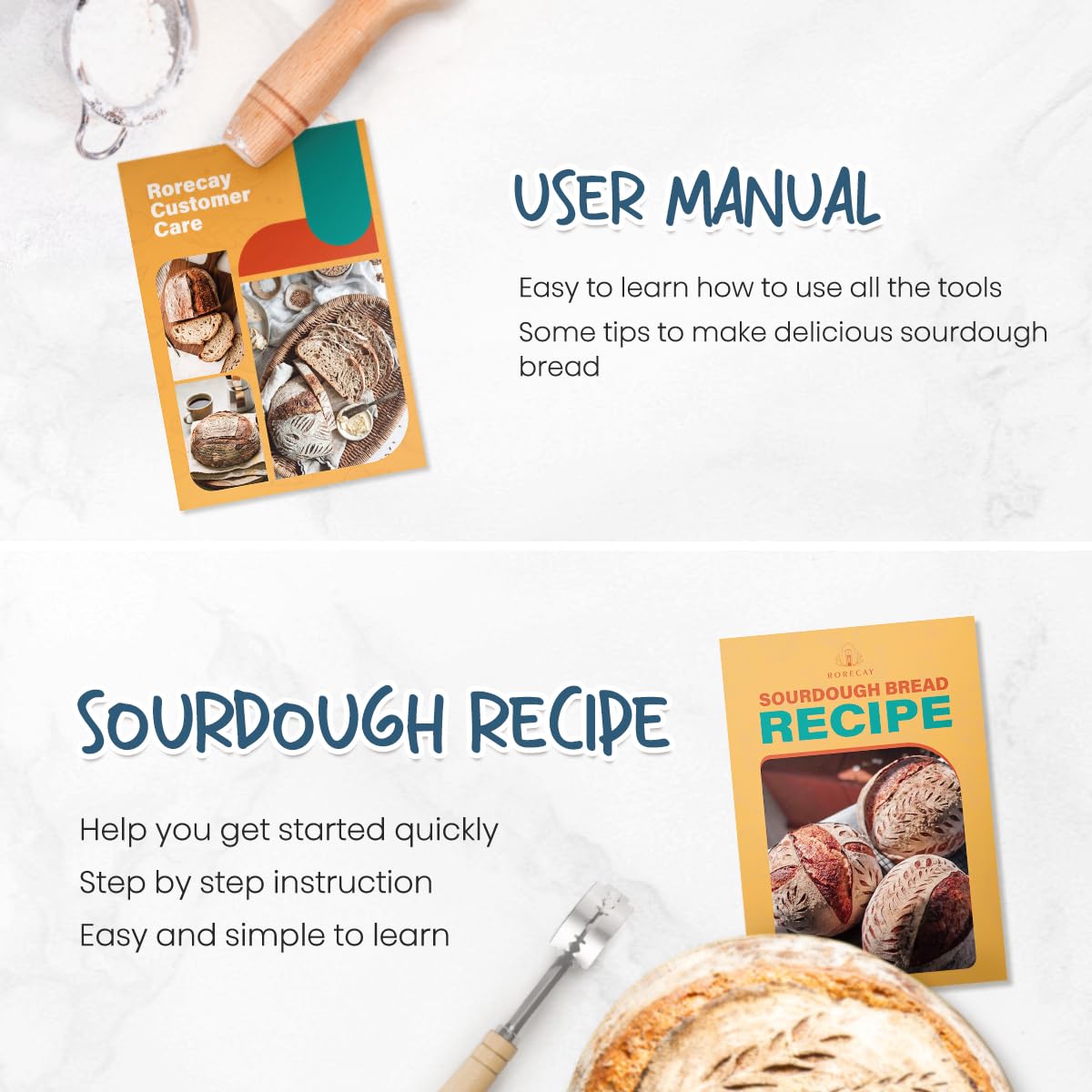 Rorecay silicone bread brush for even glaze application.