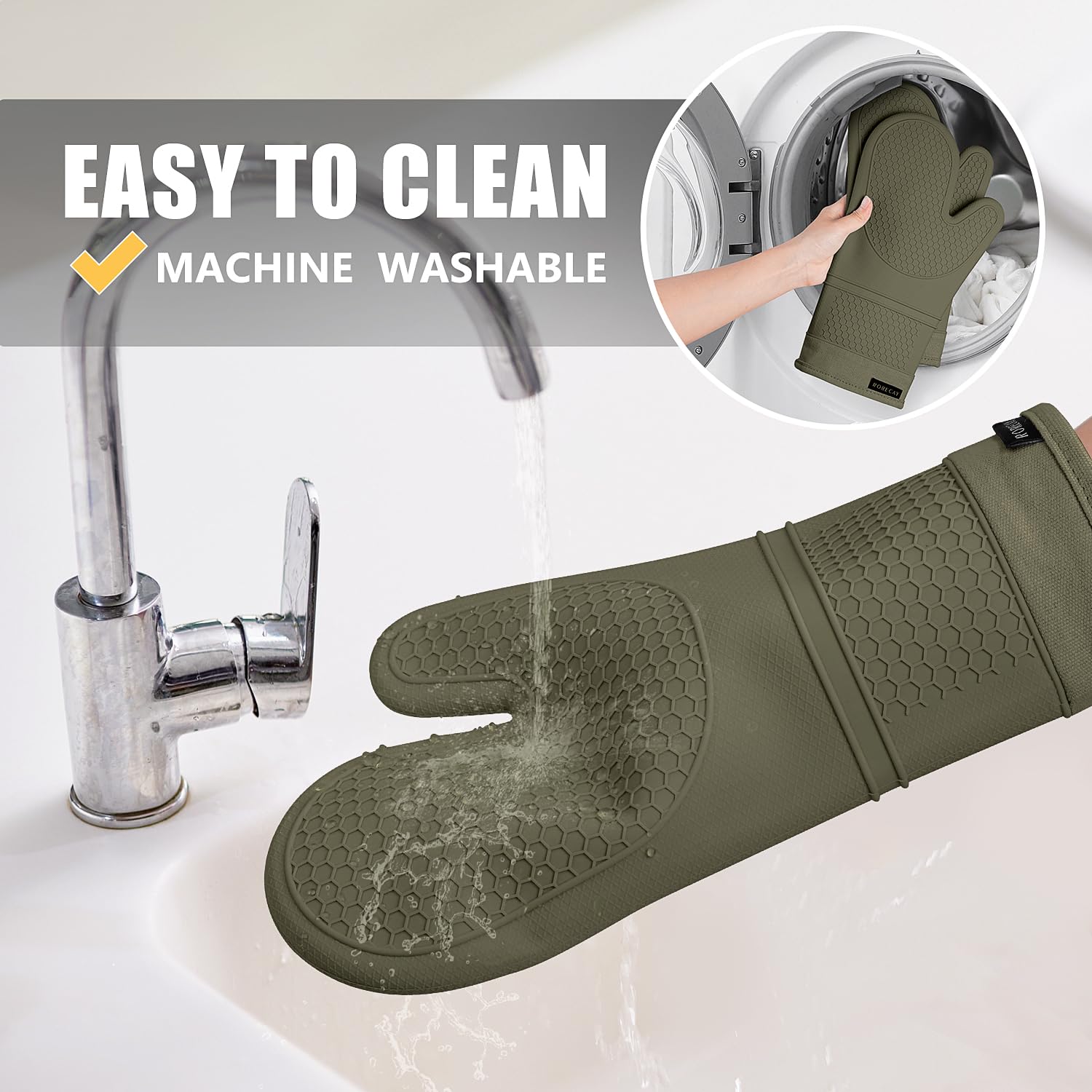 Rorecay silicone surfaces are dishwasher-safe and easy to clean