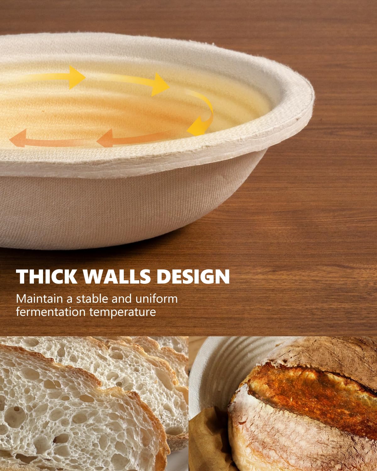 rorecay sourdough-proofing-basket natural breathable design supports even rise