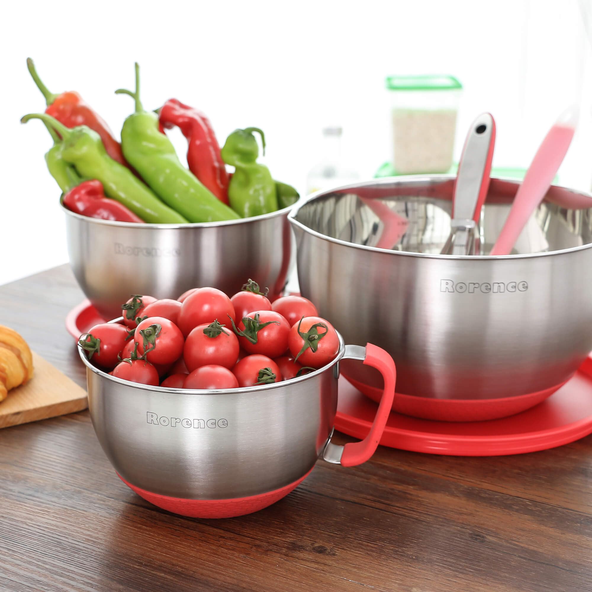 Rorence bonus silicone utensils set completes the prep toolkit