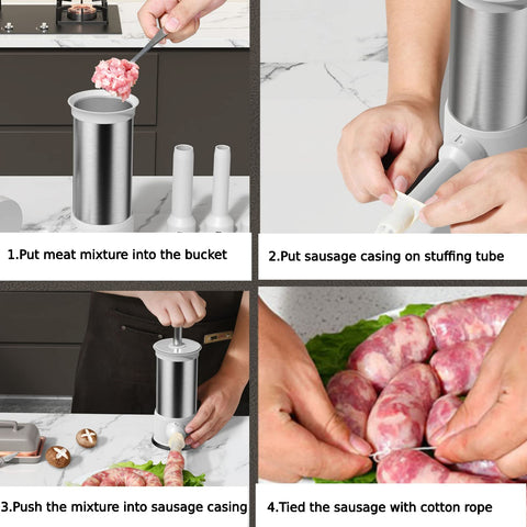 ROSROSE non-slip base keeps the stuffer steady during filling