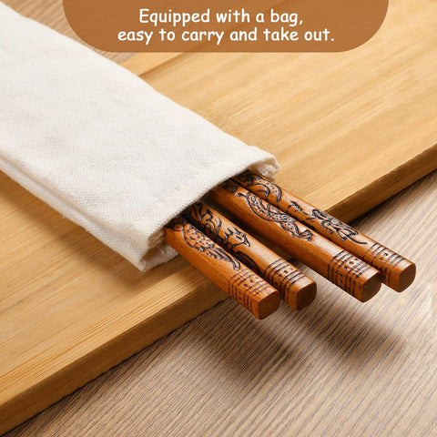Rosgel 9.2-inch chopsticks fit most hands for versatile meals