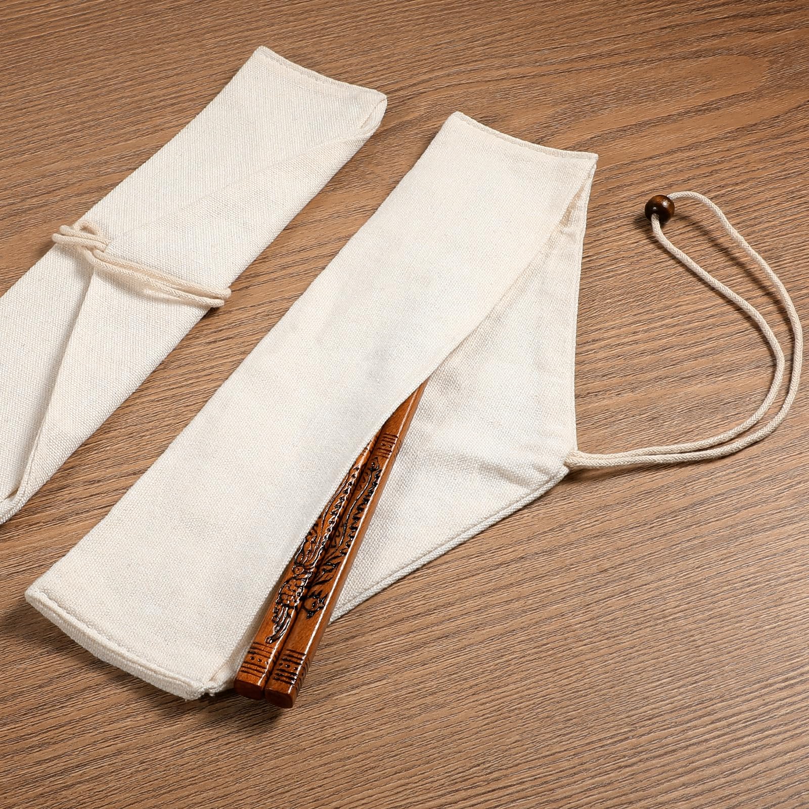 Rosgel travel-ready chopsticks include two pairs and carrying bag