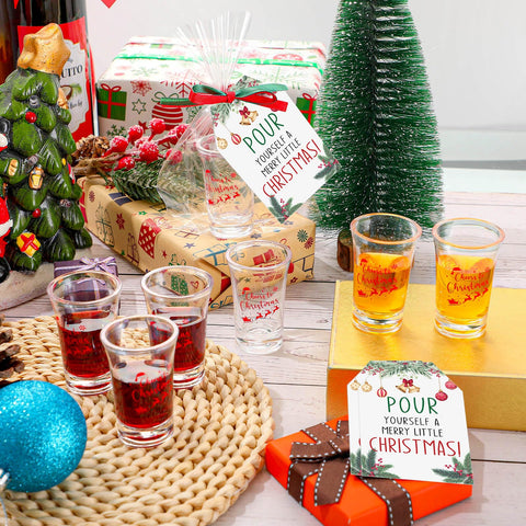 Roshtia Christmas ribbon decorations in red and green elevate gifts