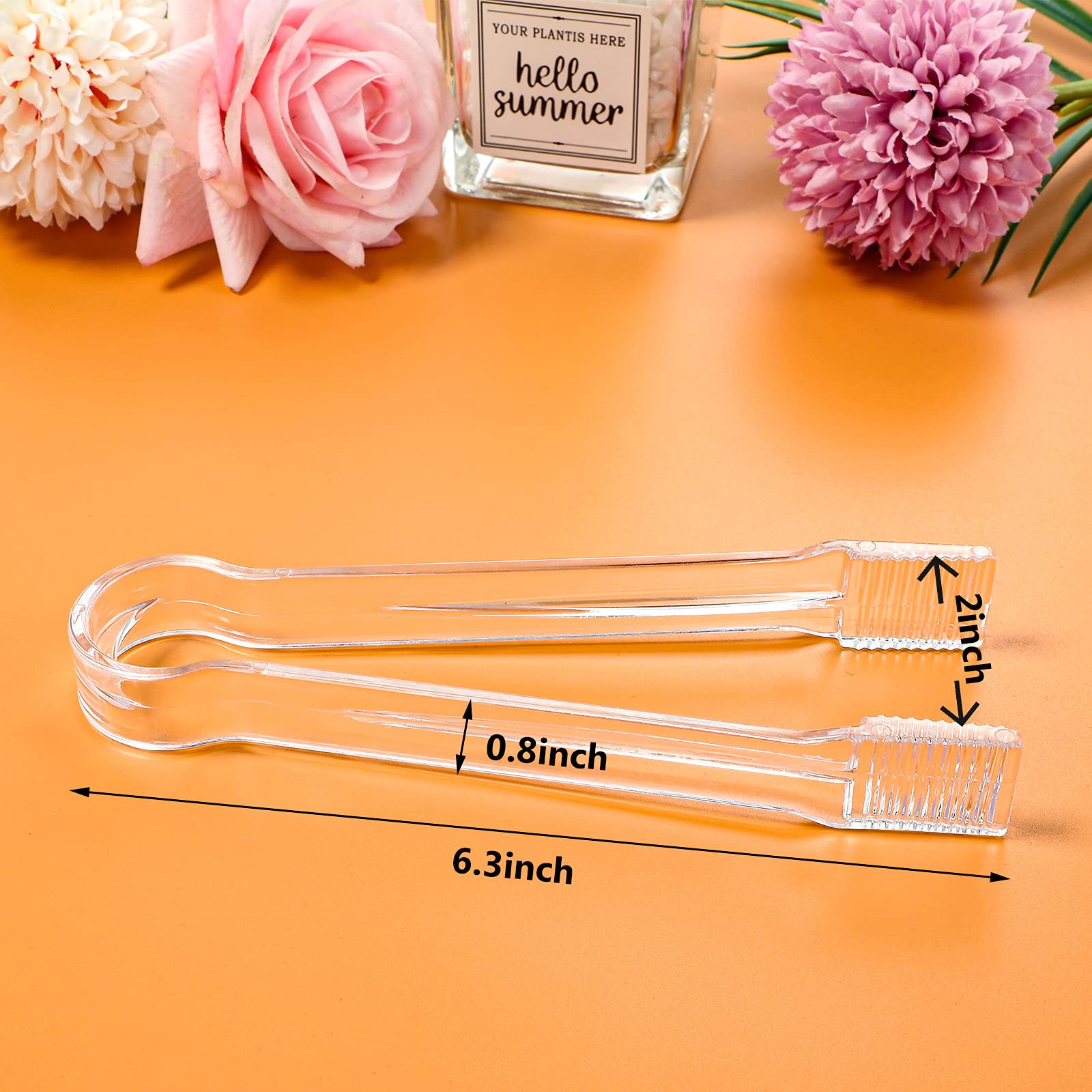 Roshtia clear ice scoops close-up 17 cm ideal for ice