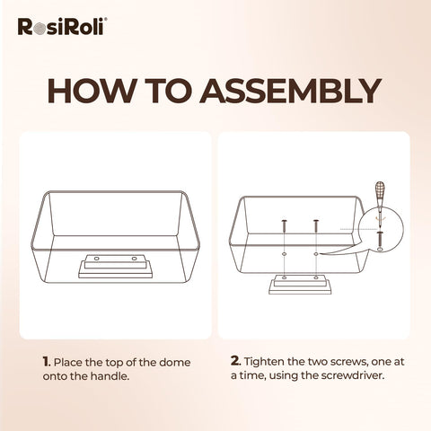RosiRoli components are separable for quick cleaning and compact storage.