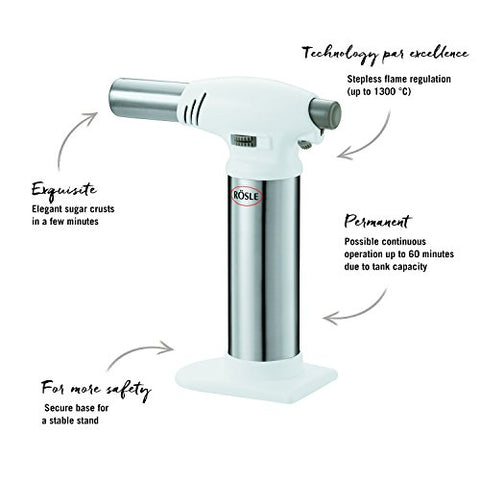 Rösle 6-5-inch torch compact for kitchen and bar use