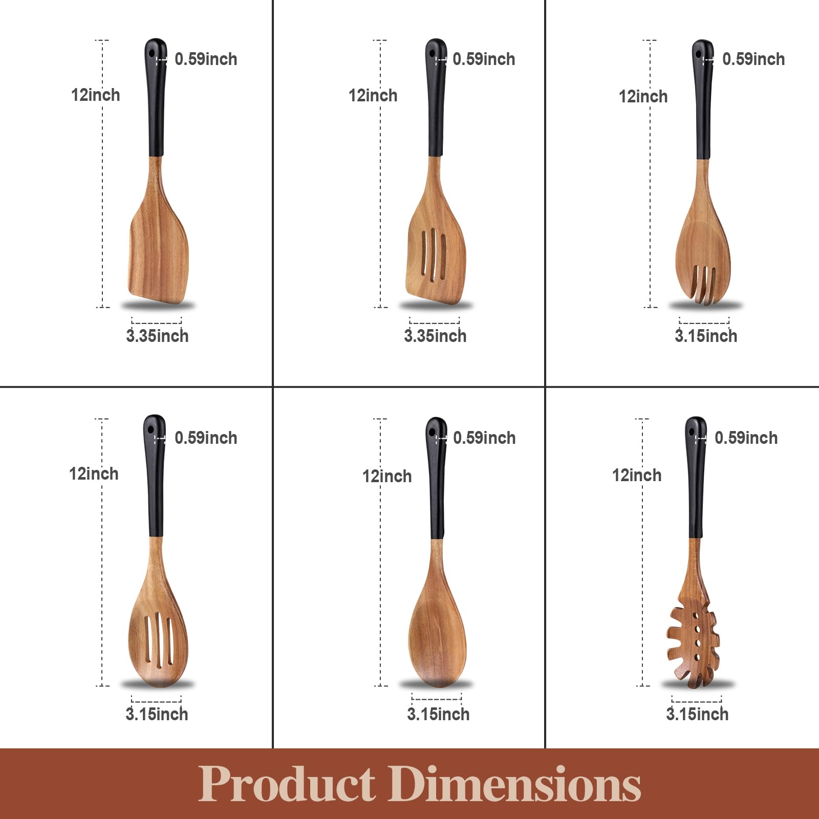 ROSOS notch-design back keeps utensils resting on pot rims