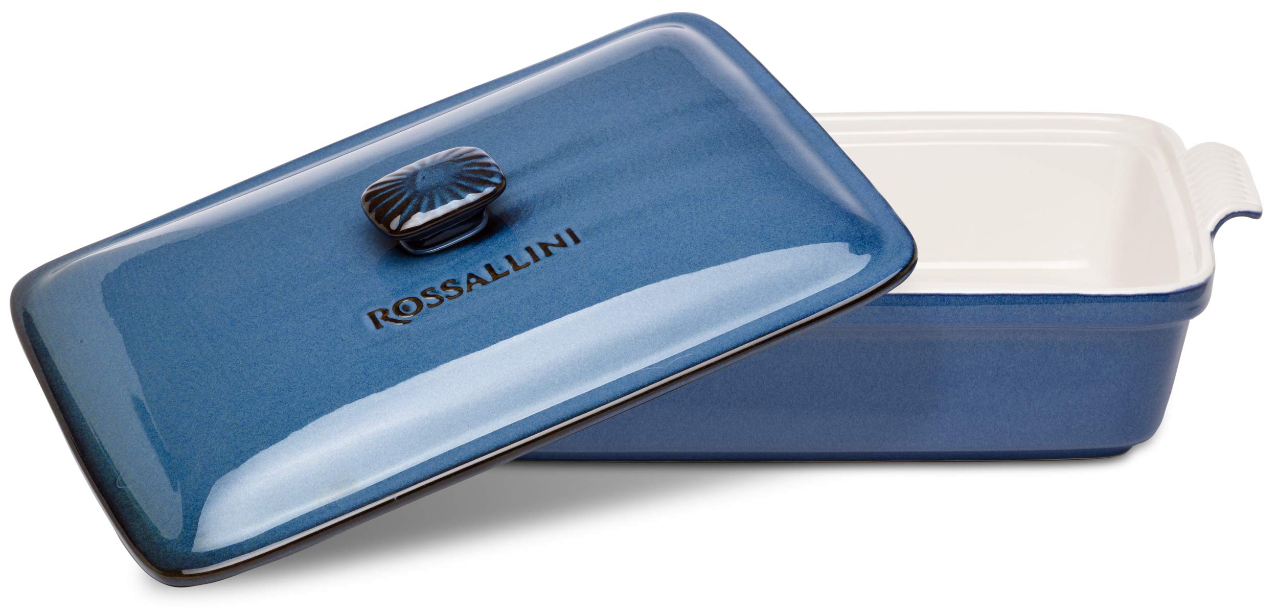 ROSSALLINI blue indigo reactive glaze enhances table presentation and versatility.