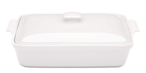 ROSSALLINI stoneware casserole dish with lid, ideal for even heat distribution and serving.