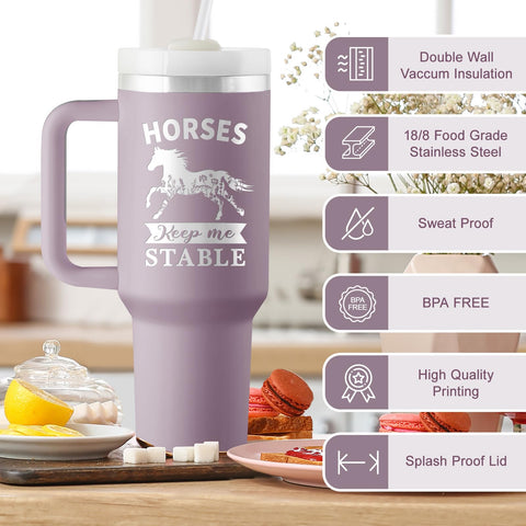 ROSTANTEN 18-8 stainless steel insulated tumbler, durable with temperature retention.