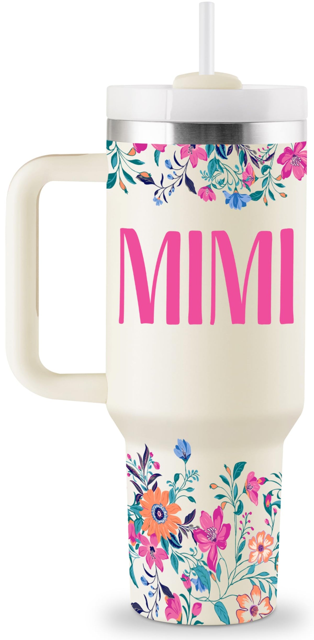 ROSTANTEN Mimi 40oz insulated tumbler with lid and straw for on-the-go refreshment