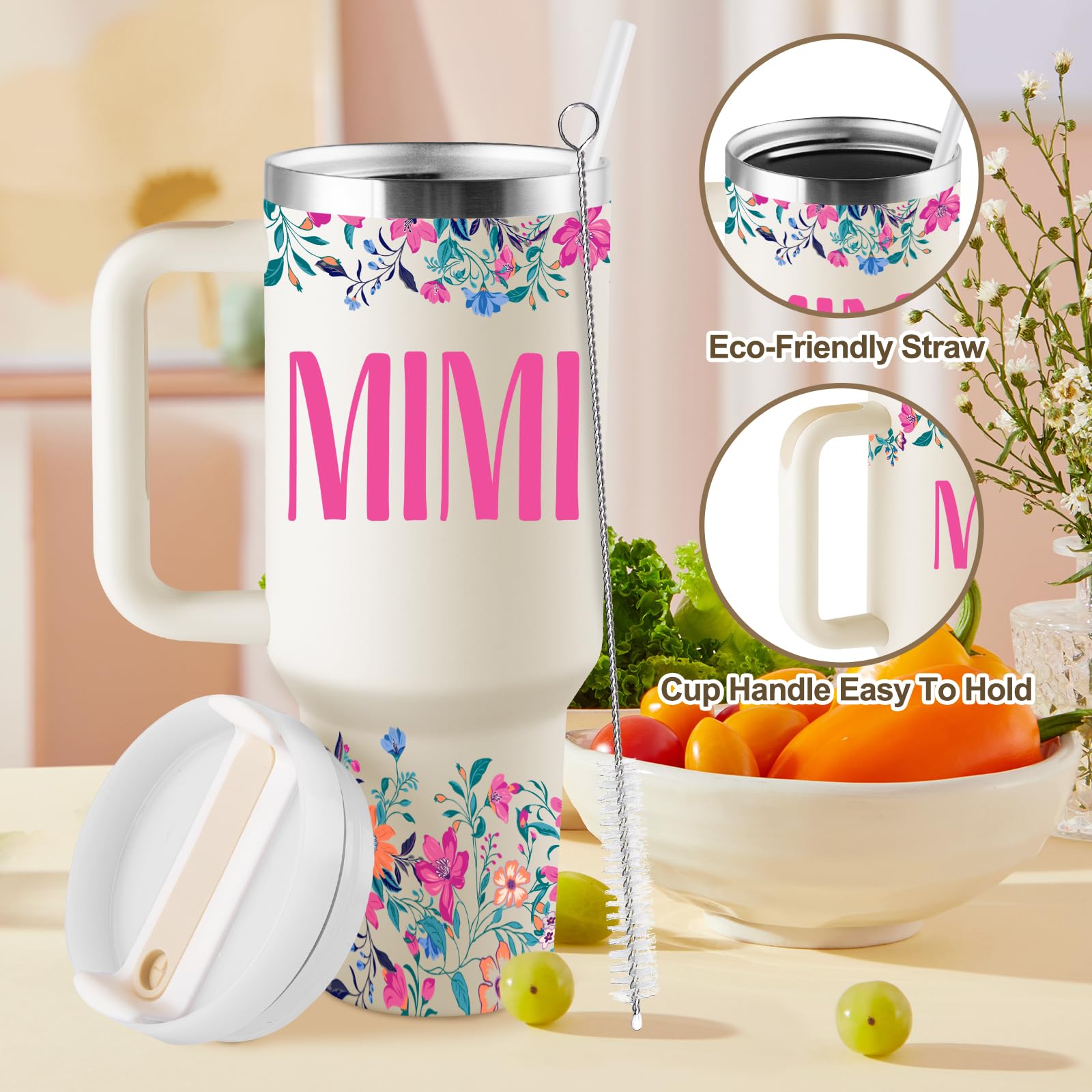 ROSTANTEN Mimi straw and cleaner brush for simple maintenance