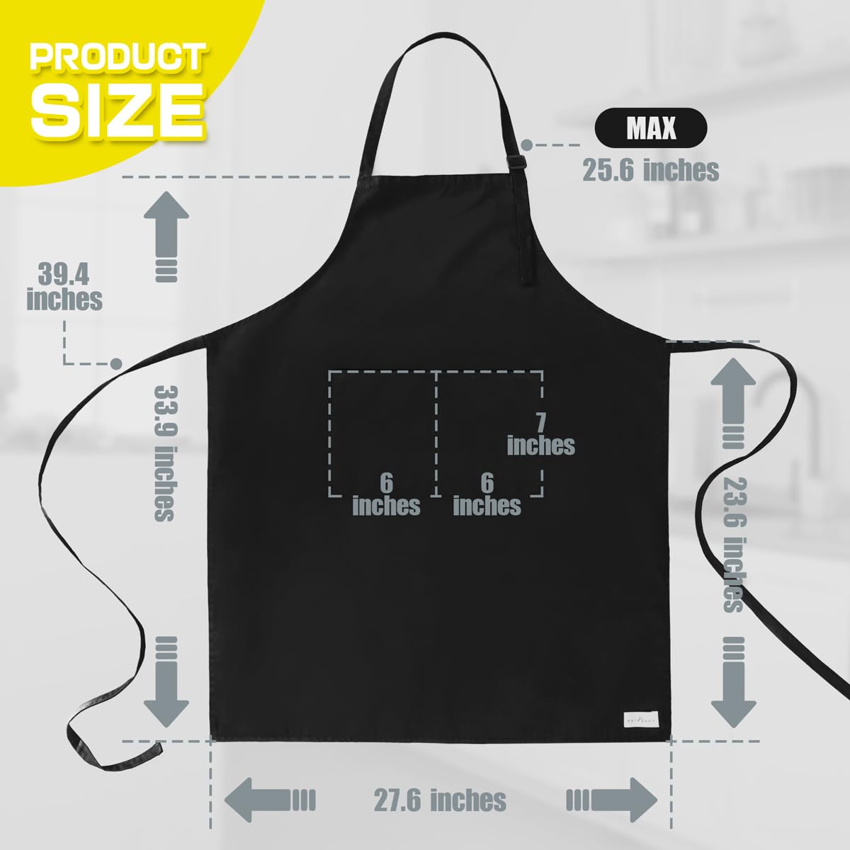 ROTANET apron neck adjustment close-up for comfortable, customized fit