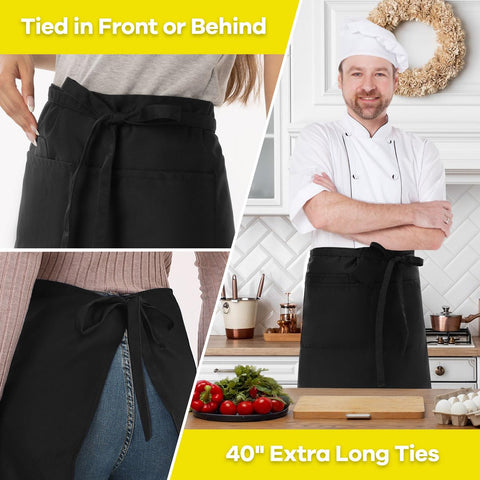 Easy to clean and machine washable for fast turnover on busy days.