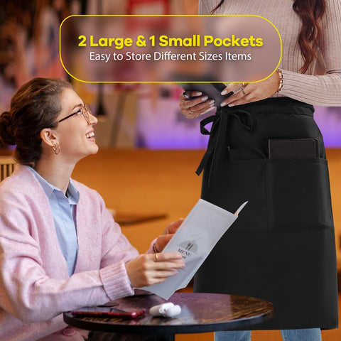 ROTANET long server apron fabric is waterproof and oil resistant for busy shifts.
