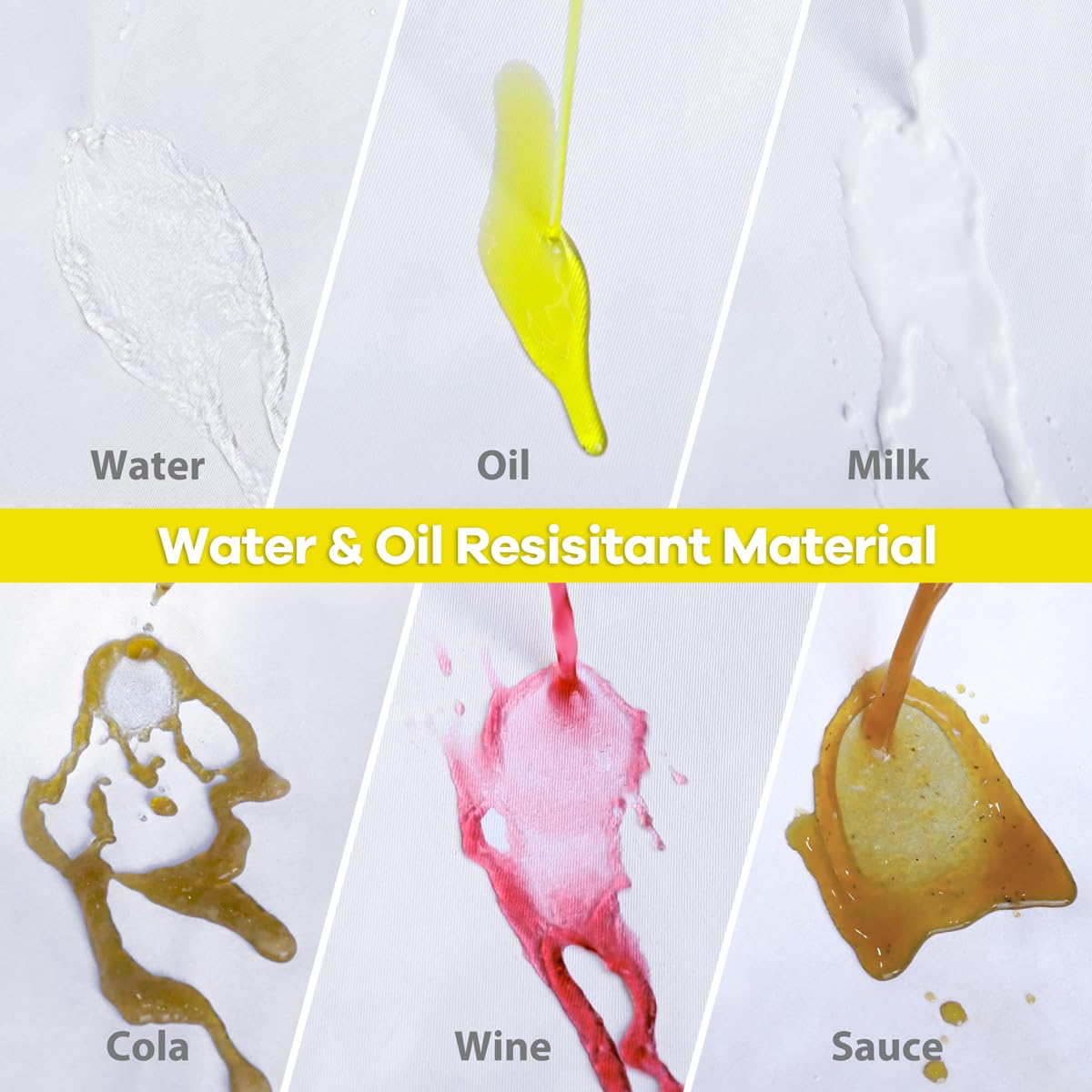 ROTANET water and oil resistant coating helps keep clothing clean