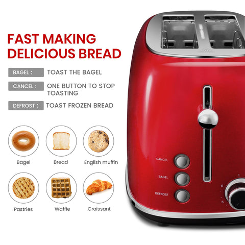 Roter Mond toaster with extra-wide slots for thick slices and bagels