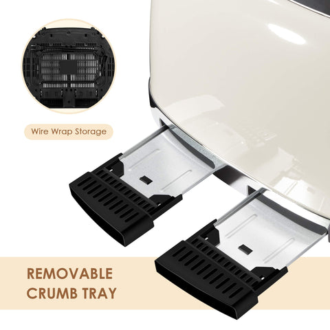 Roter Mond removable crumb trays simplify cleanup after busy mornings