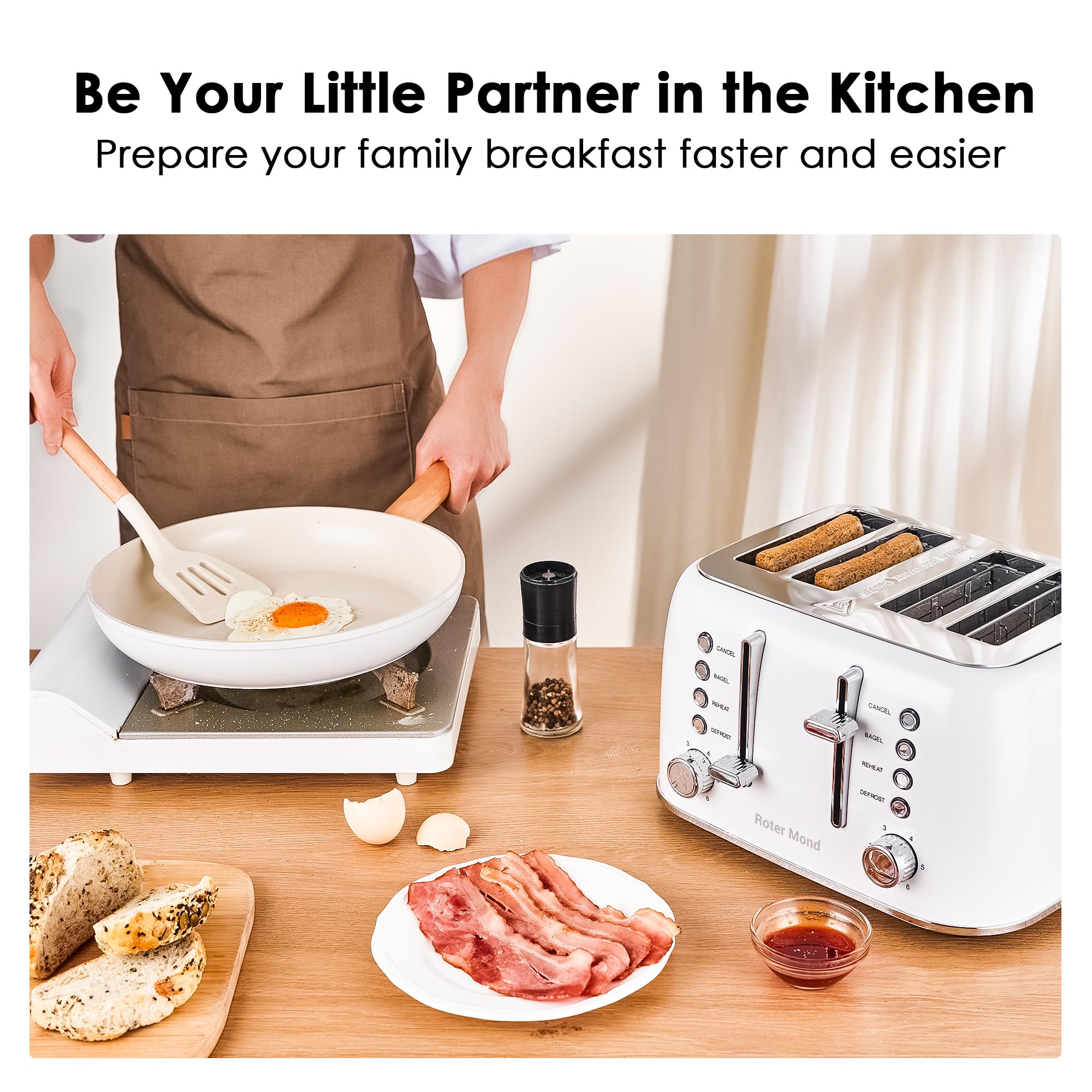 Roter Mond defrost and reheat functions simplify frozen bread preparation.