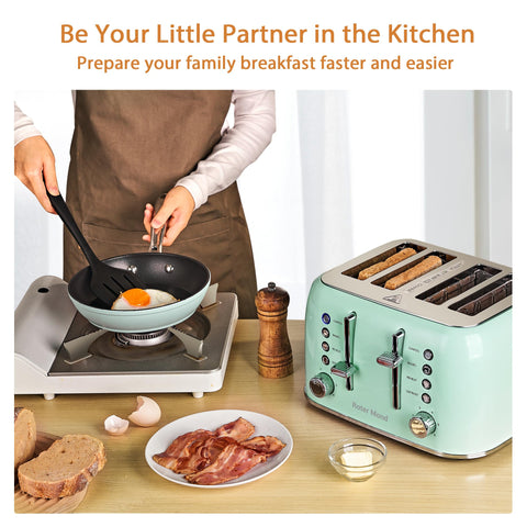 Roter Mond removable crumb tray makes cleanup easy.