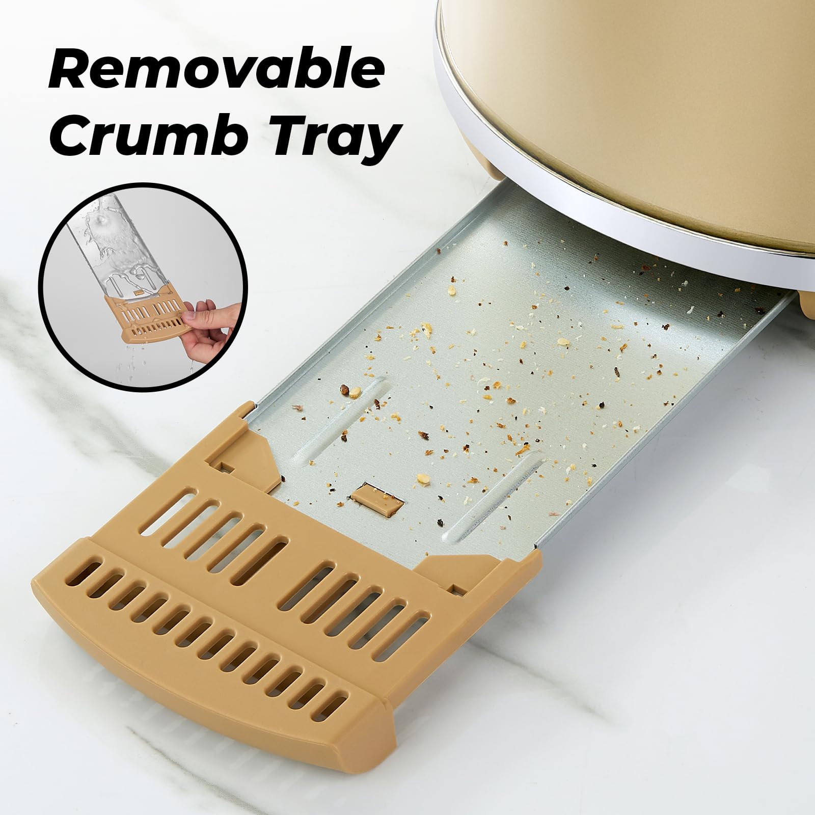 Roter Mond stainless steel body combines durability with easy cleaning.
