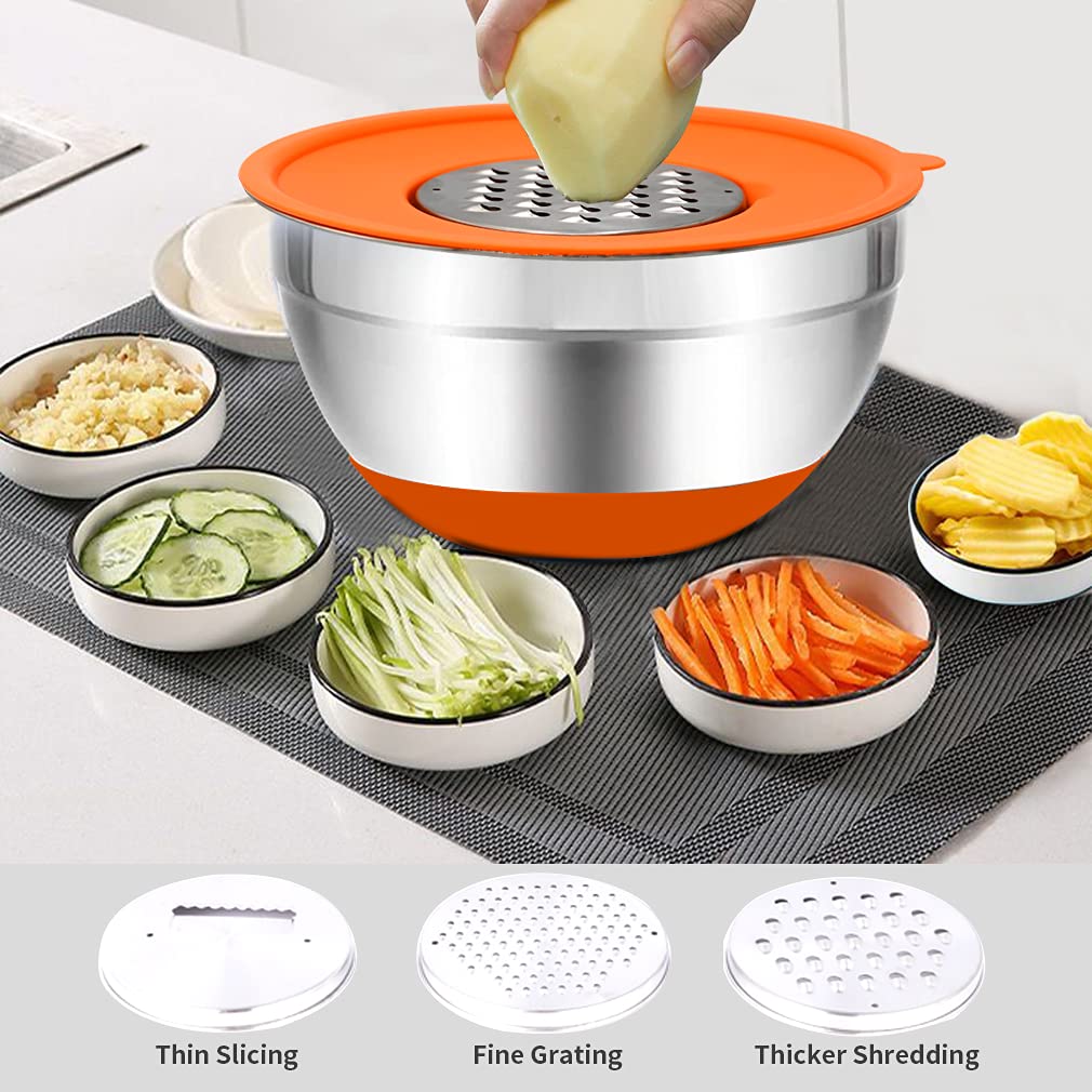Rottay 4qt bowl with removable center grater for quick prep.