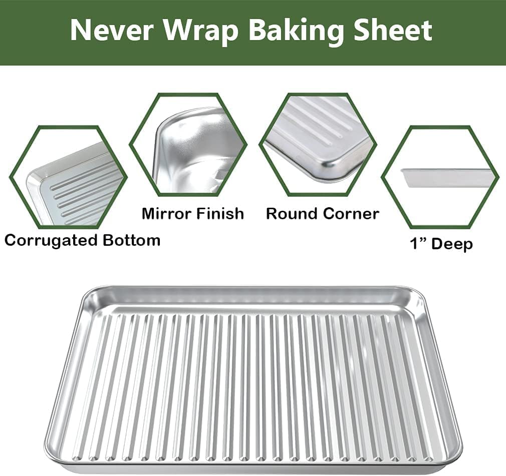 Rottay bakeware set includes two pans and two racks for versatility.