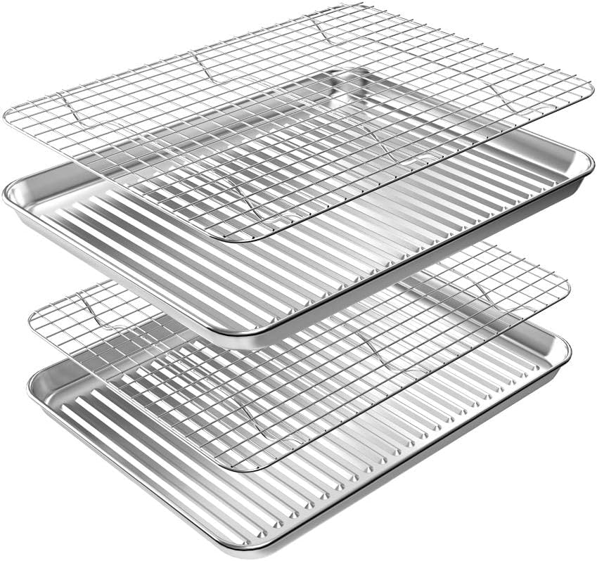 ROTTAY baking sheet with rack set showing two pans and racks for versatile cooking.