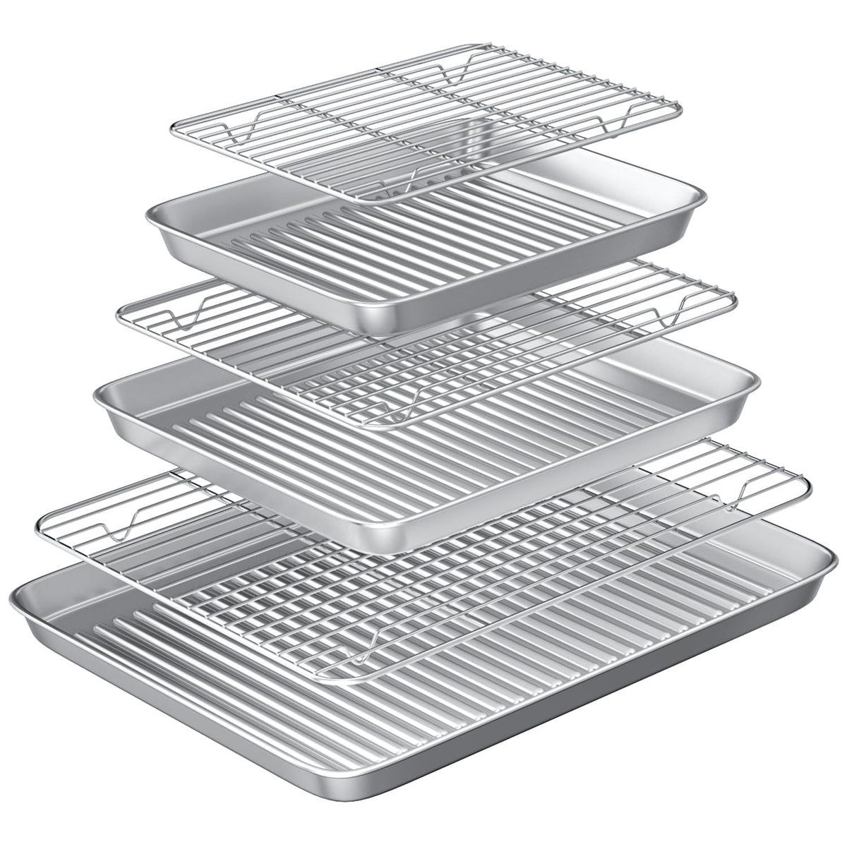 Rottay baking sheet with wire rack set promotes even airflow for crisp, even-baking results.