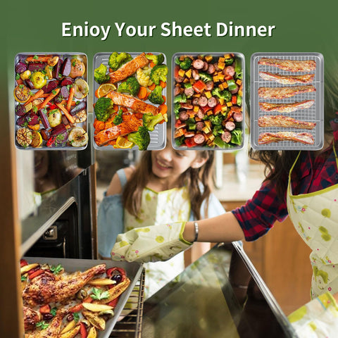 Rottay six-piece bakeware set fits most ovens and toaster ovens.