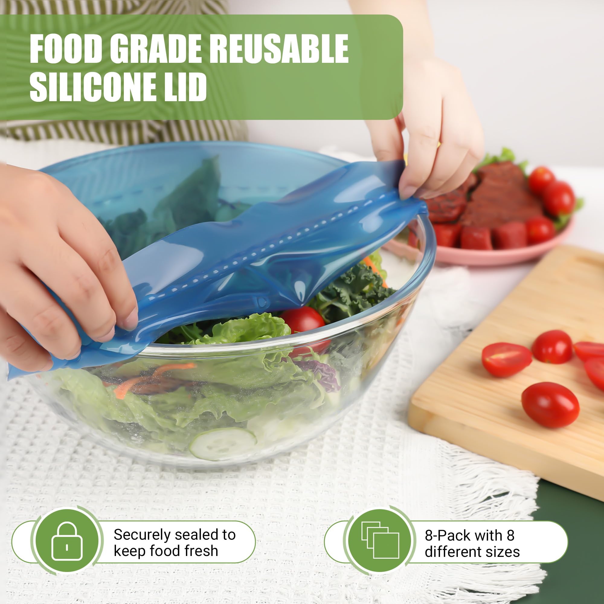 RottoGoon temperature-resistant lids for microwave and fridge use