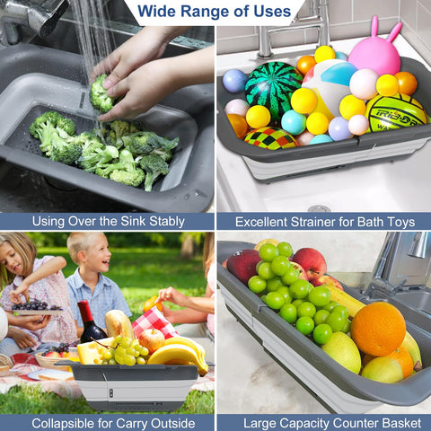 ROTTOGOON anti-slip base and handles ensure stable use above the sink.