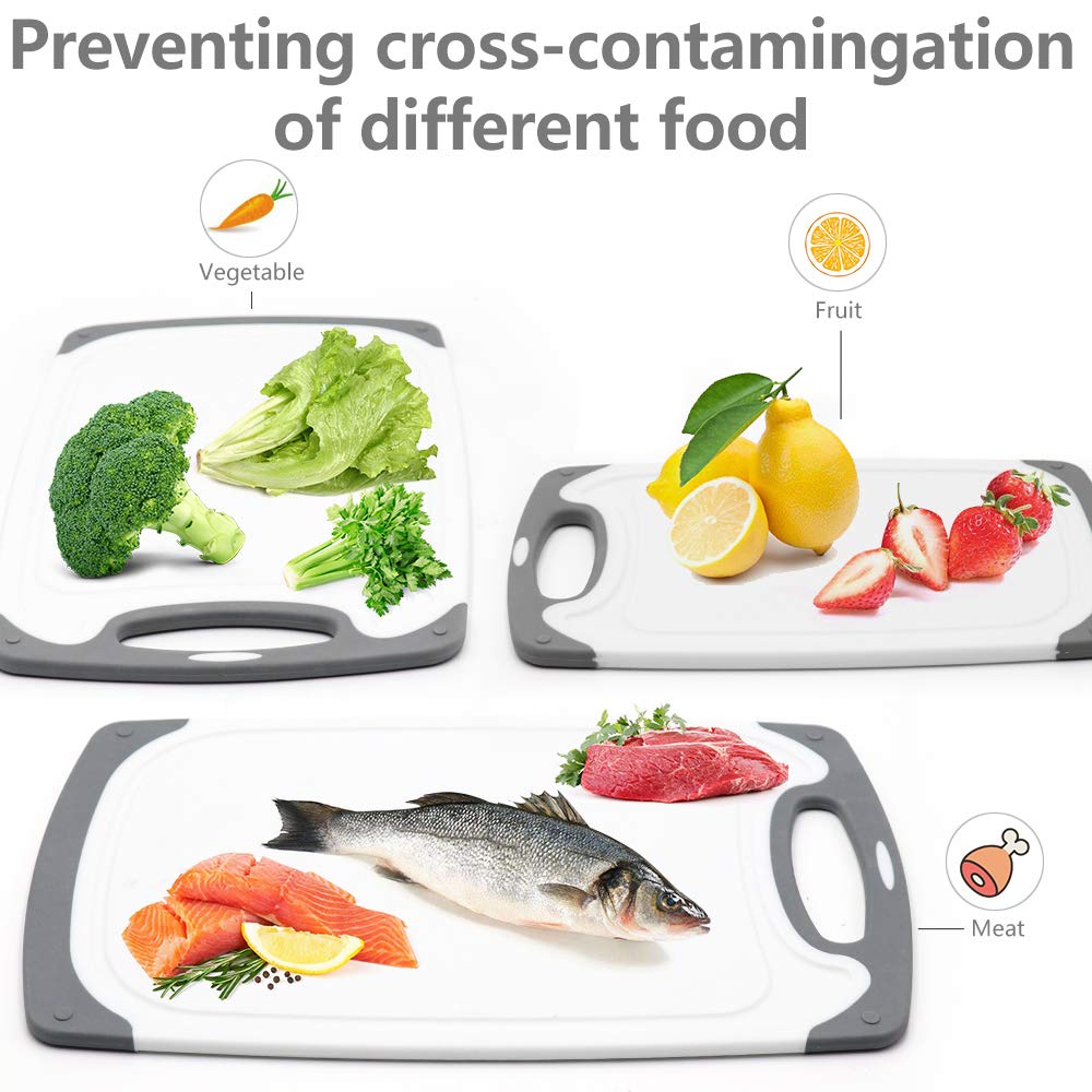 RottoGoon cutting boards with easy-grip handles for comfortable use