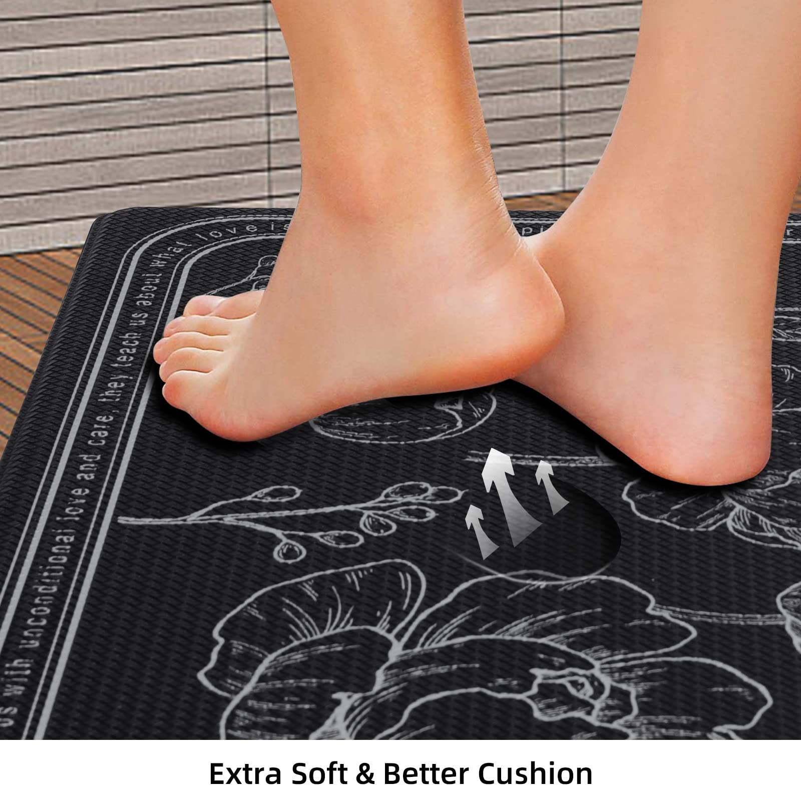 ROTTOGOON kitchen mat set 2 – compact for easy storage and quick cleaning.